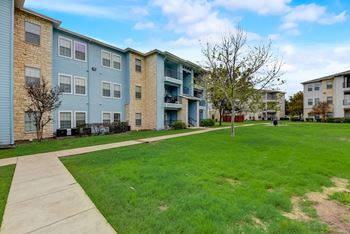 Spacious courtyard